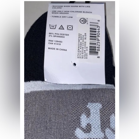 Neff No Show Socks 3 Pair Men 6.5-12 Gray Black w Logo Checkered Skate BMX Ride - Picture 4 of 12